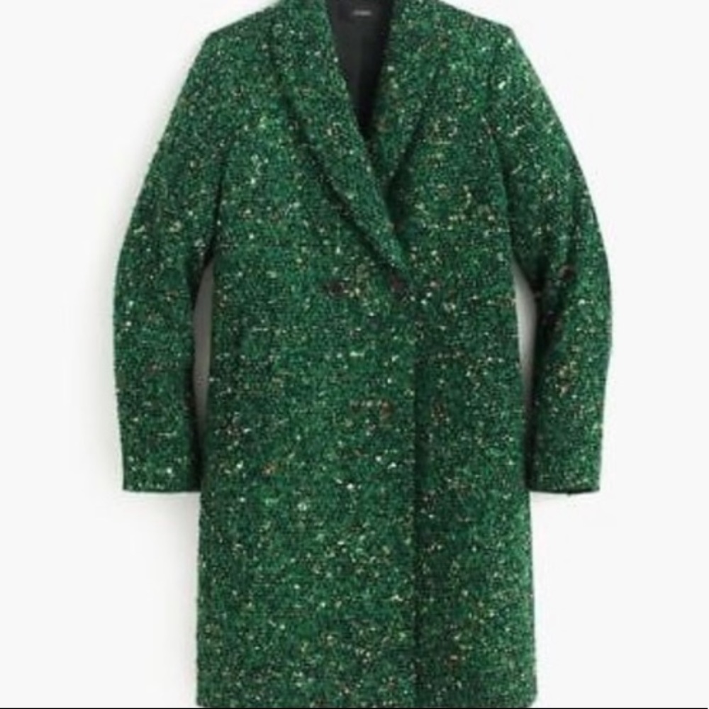 J. Crew Daphne Topcoat in Peacock Green